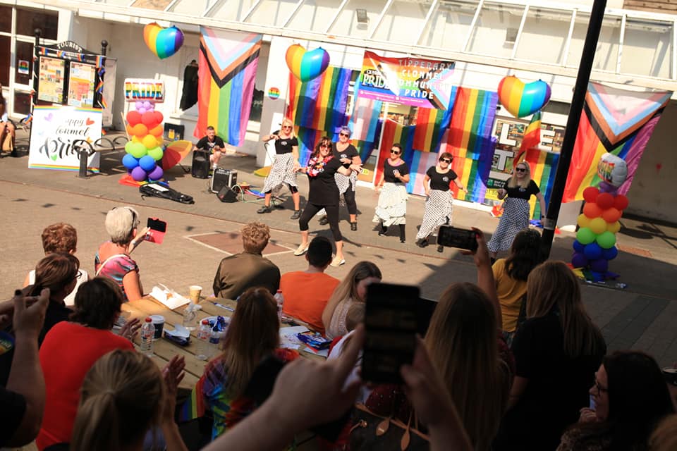 Dancers performing at Pride