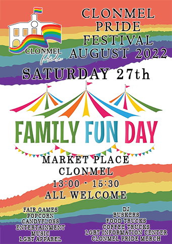 Pride fun day poster with event details